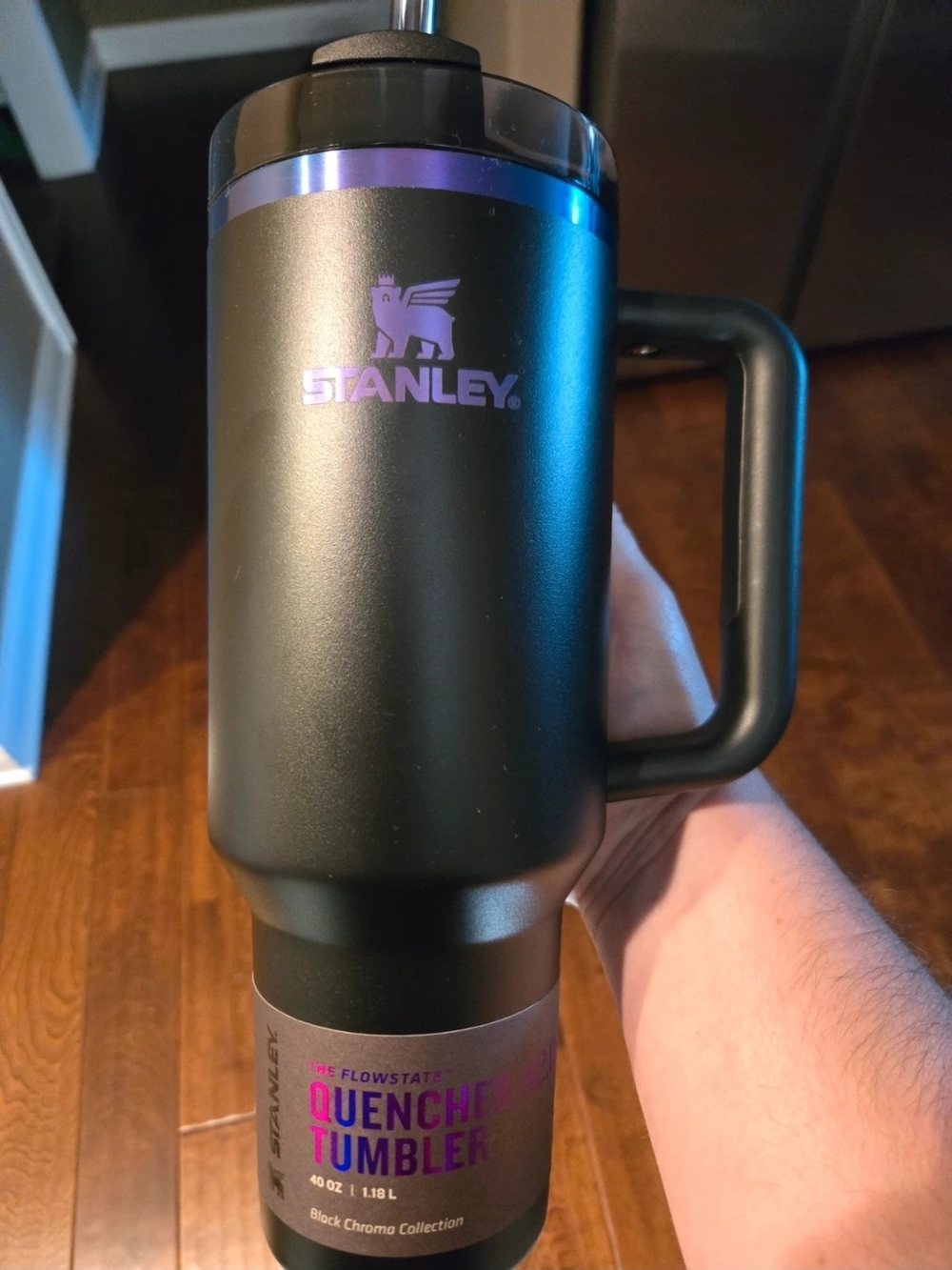 Stanley 40 Oz Tumbler In Black Chroma